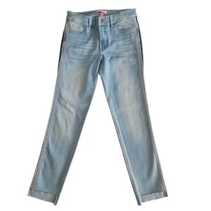 NWOT Women's Light Blue Side-Stripe Jeans Denim - Rise 8" Inseam 26" Size 2